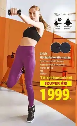 Lidl CRIVIT Női funkcionális nadrág ajánlat