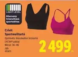 Lidl CRIVIT Sportmelltartó ajánlat