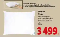 Lidl Livarno Párna ajánlat