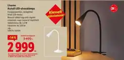 Lidl Livarno Asztali LED-olvasólámpa ajánlat