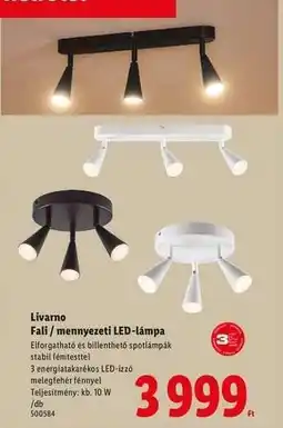 Lidl Livarno Fali / mennyezeti LED-lámpa ajánlat