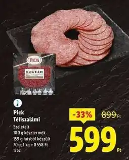Lidl PICK Téliszalámi ajánlat