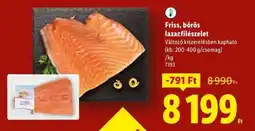 Lidl Friss, bőrös lazacfilészelet ajánlat