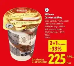 Lidl MILBONA Csavart puding ajánlat