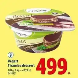 Lidl Vegart Tiramisu desszert ajánlat