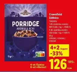 Lidl Crownfield Zabkása ajánlat