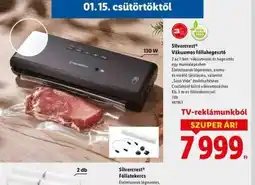 Lidl Silvercrest Vákuumos fóliahegesztő ajánlat