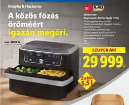 Lidl Silvercrest Dupla zónás forrólevegős fritőz ajánlat