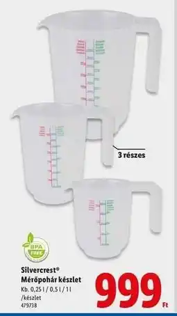 Lidl Silvercrest Mérőpohár készlet ajánlat