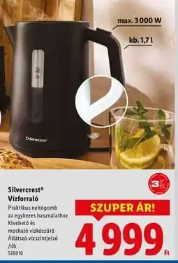 Lidl SILVERCREST Vízforraló ajánlat