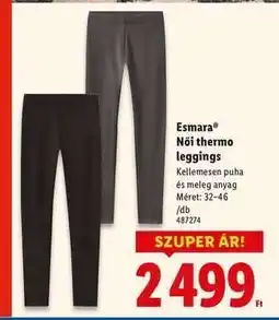 Lidl Esmara Női thermo leggings ajánlat