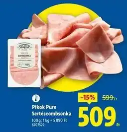 Lidl PIKOK PURE Sertéscombsonka ajánlat