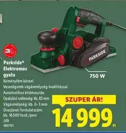 Lidl PARKSIDE Elektromos gyalu ajánlat