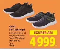 Lidl Crivit Férfi sportcipő ajánlat
