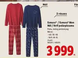 Lidl Esmara / Esmara Men Női / férfi polárpizsama ajánlat