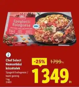 Lidl CHEF SELECT Nemzetközi készételek ajánlat