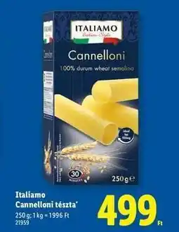 Lidl Italiamo Cannelloni tészta ajánlat