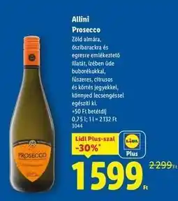 Lidl ALLINI Prosecco ajánlat