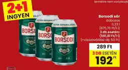 Spar Borsodi sör ajánlat