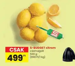 Spar S-BUDGET citrom ajánlat