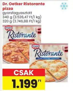 Spar DR. OETKER Ristorante pizza ajánlat