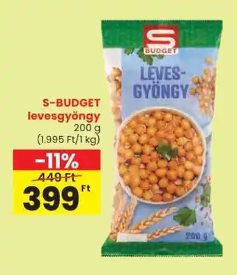 Spar S-BUDGET levesgyöngy ajánlat