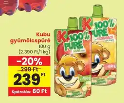 Spar Kubu Gyümölcspüré ajánlat