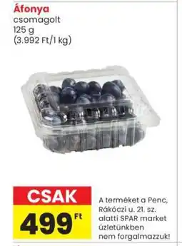 Spar Áfonya csomagolt ajánlat