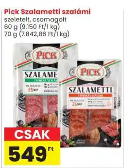 Spar Pick Szalametti szalámi ajánlat