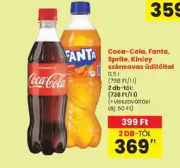 Spar Coca-Cola, Fanta, Sprite, Kinley szénsavas üdítőital ajánlat