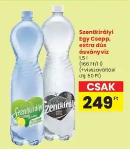 Spar Szentkirályi Egy Csepp, extra dús ásványvíz ajánlat