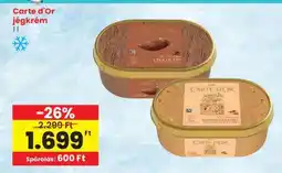 Spar CARTE D'OR Jégkrém ajánlat