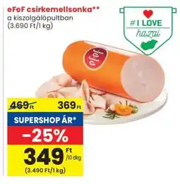Spar eFeF csirkemellsonka ajánlat