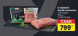 Spar S-BUDGET darált sertéshús ajánlat