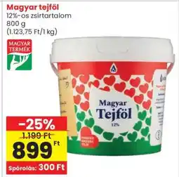 Spar Magyar tejföl ajánlat