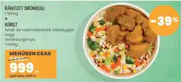 Spar Rántott Brokkoli + Köret ajánlat