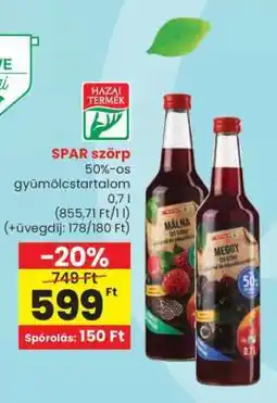 Spar SPAR szörp ajánlat