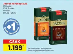 Spar Jacobs kávékapszula ajánlat
