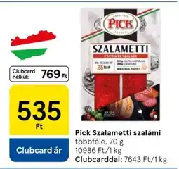 Tesco Pick Szalametti szalámi ajánlat