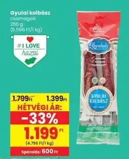 Spar Gyulai kolbász ajánlat