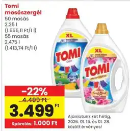 Spar Tomi mosószergél ajánlat