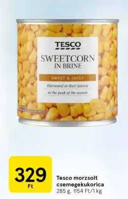 Tesco morzsolt csemegekukorica
