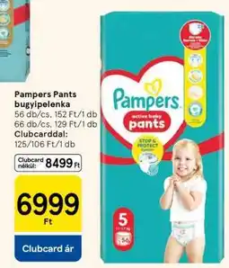 Tesco Pampers Pants bugyipelenka ajánlat