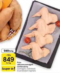 Tesco Friss vákuumcsomagolt csirkeszárny ajánlat