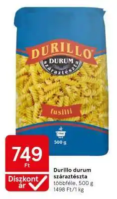 Tesco Durillo durum száraztészta ajánlat
