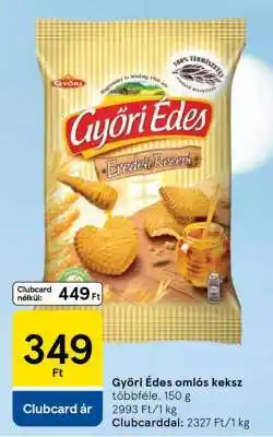 Tesco Győri Édes omlós keksz ajánlat