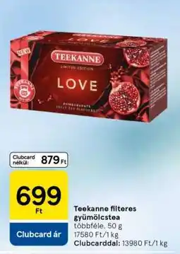 Tesco Teekanne filteres gyümölcstea ajánlat