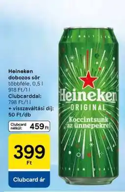 Tesco Heineken Dobozos Sör ajánlat