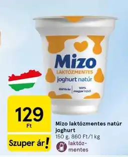 Tesco Mizo laktózmentes natúr joghurt ajánlat