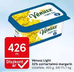 Tesco Vénusz Light 32% zsírtartalmú margarin ajánlat